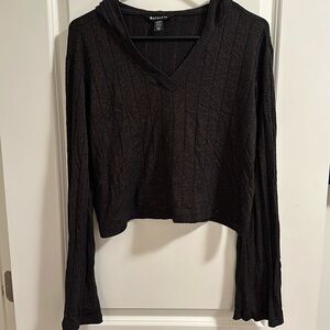 Athleta Ribbed Hooded Sweater